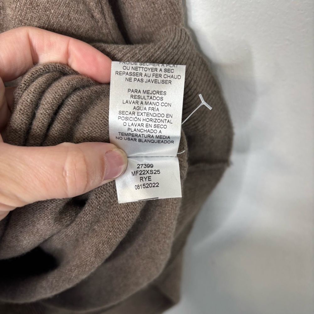 Peter Millar Crown Crafted Merino Wool Cashmere V Neck Sweater XL Brown - Picture 5 of 6